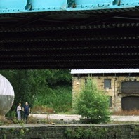 Exbury Egg on location at Finsley Gate, Burnley, 2016 Photo: David Redfern