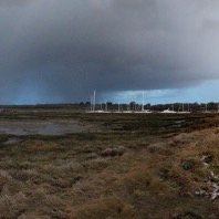 Exbury Egg on Beaulieu River in hail storm