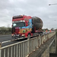 Exbury Egg arriving at Grand Union Canal Milton Keynes, March 2017