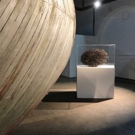 'Stephen Turner's Exbury Egg' and  'Blackthorn Egg' installed at Trinity Buoy Wharf